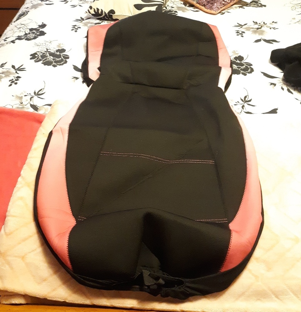 NWOT Pink and Black seat cover